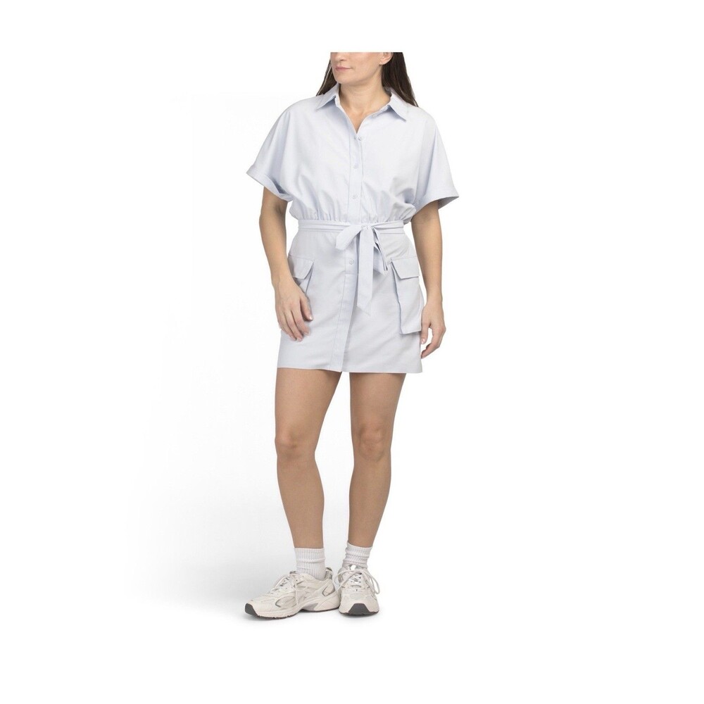Rhone Mirage Shirt Dress – Blue Ice – Size M – NWT